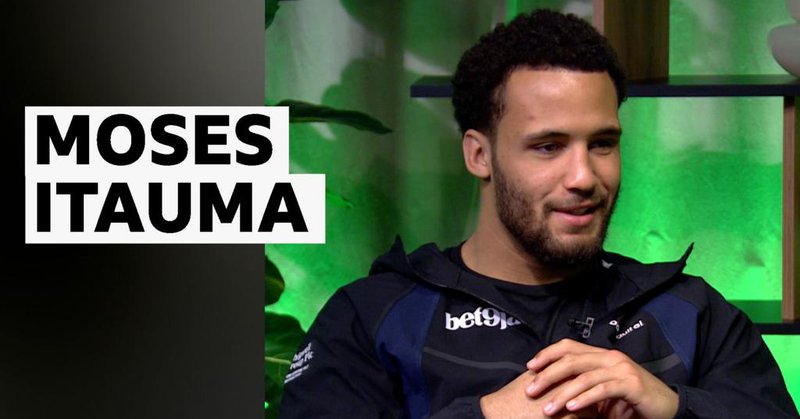 Moses Itauma during an interview