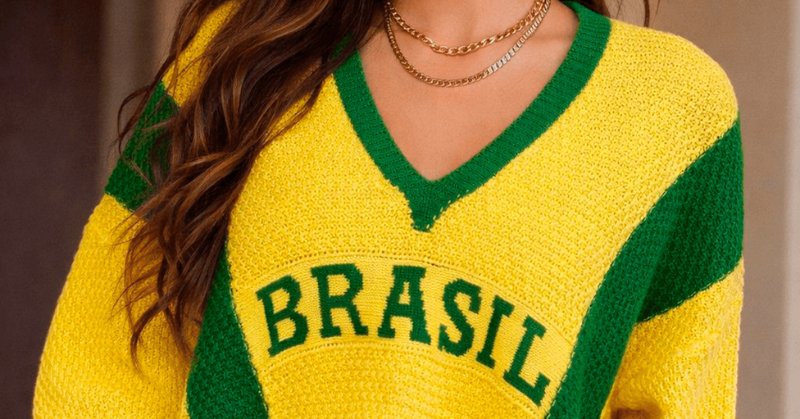 Blusa Feminina Cropped Manga 3 Quartos Brasil Copa Elegante Casual...