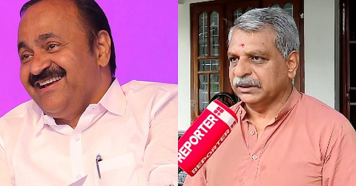 யுடிஎஃப் தலைவர் சதீசன் 2001, 2006-ல் தேர்தல் வெற்றிக்காக ஆர்எஸ்எஸ் ஆதரவை நாடியதாக ஆர்.வி.பாபு குற்றச்சாட்டு
