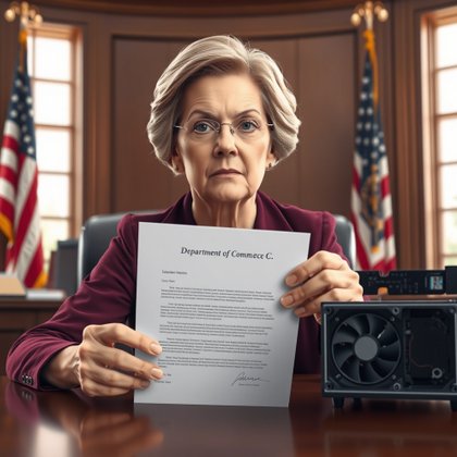 Senator Elizabeth Warren demands Bitmain security investigation over Chinese mining equipment concerns.
