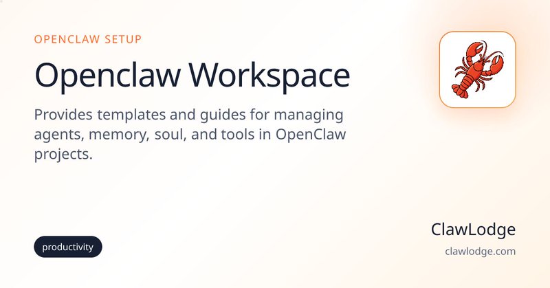 Openclaw Workspace preview card