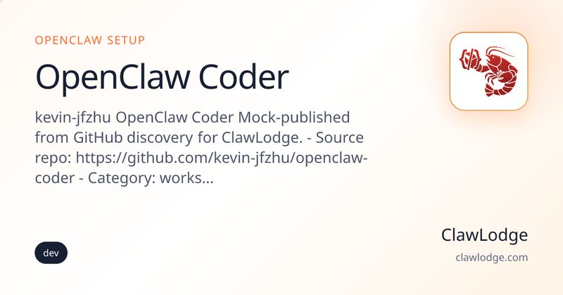 OpenClaw Coder preview card