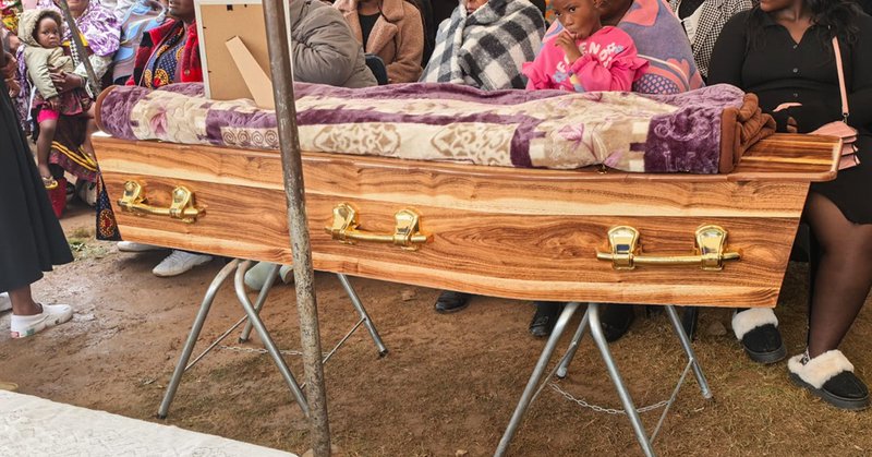 kelebohi Radebe was laid to rest in a heartbreaking funeral service.  Photo by Joseph Mokoaledi
