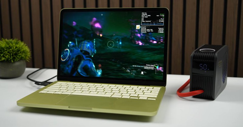 A YouTuber modded an Apple MacBook Neo with a Peltier liquid cooler and discovered significant performance improvements over stock.