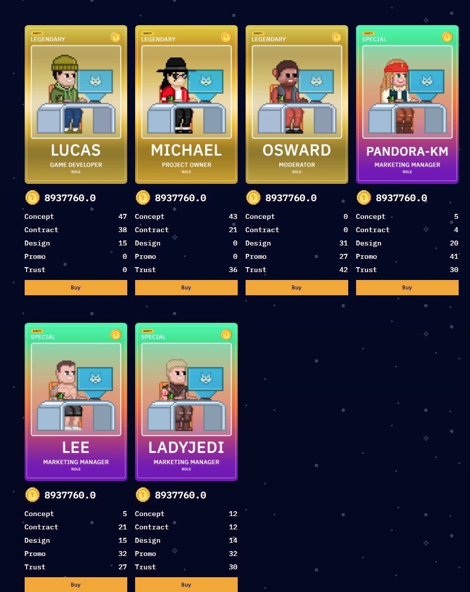 Kryptonite's NFTs in Tokenarium