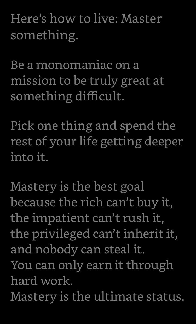 An admonition on commitment and  consistency in whatever you have chosen to do. 