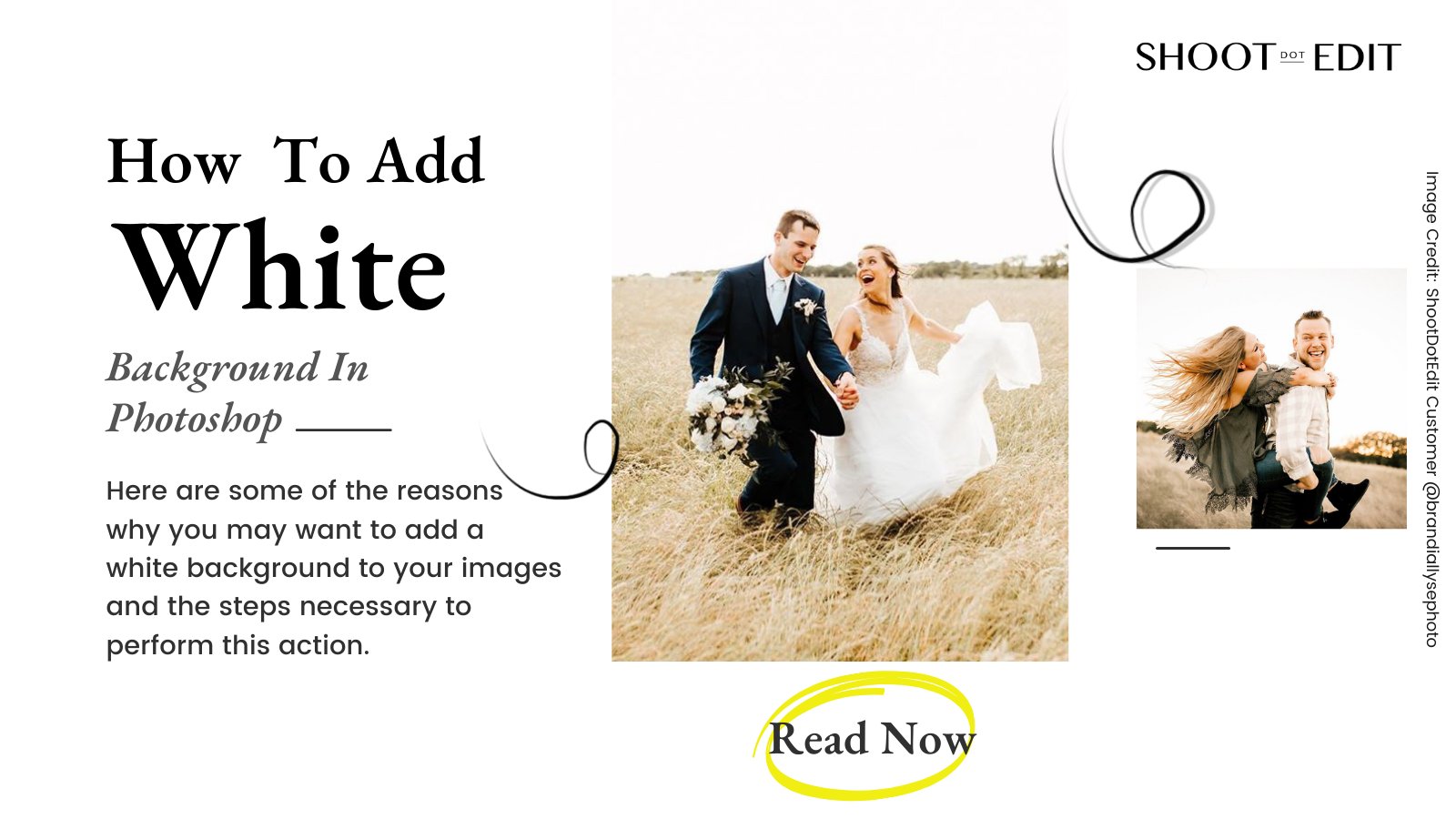 infographic stating how to add white background in photoshop