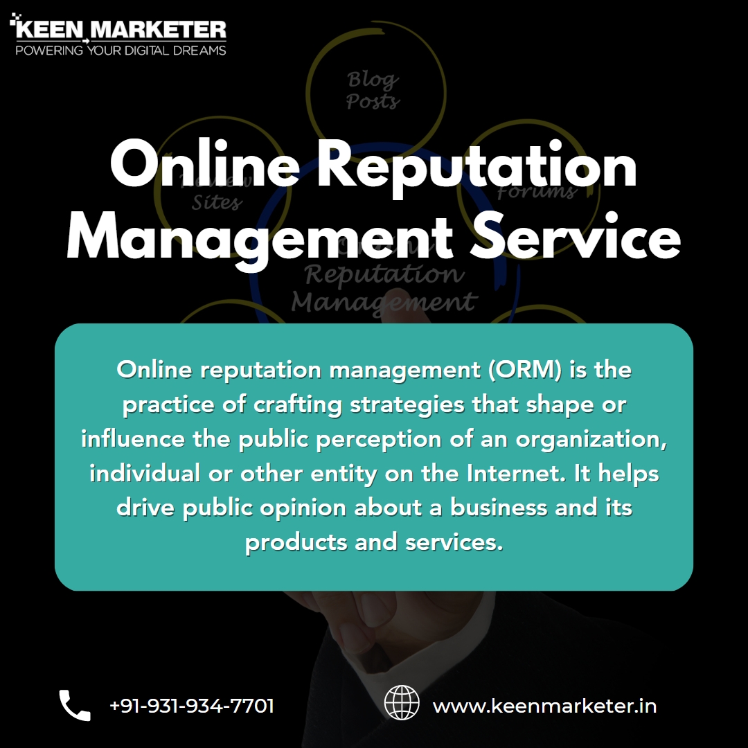 Online Reputation Management Service (ORM)
To stay updated follow us on Instagram - keenmarketer
#keenmarketer #OnlineReputationManagement #ORMstrategy #BrandReputation #ReputationRepair #CrisisManagement #ReputationMonitoring #SocialListening #BrandProtection #ReputationBuilding #ReputationManagementAgency #OnlineReputationRepair #ReputationMarketing #ReputationGuardian #ORMtools #ReputationDefender