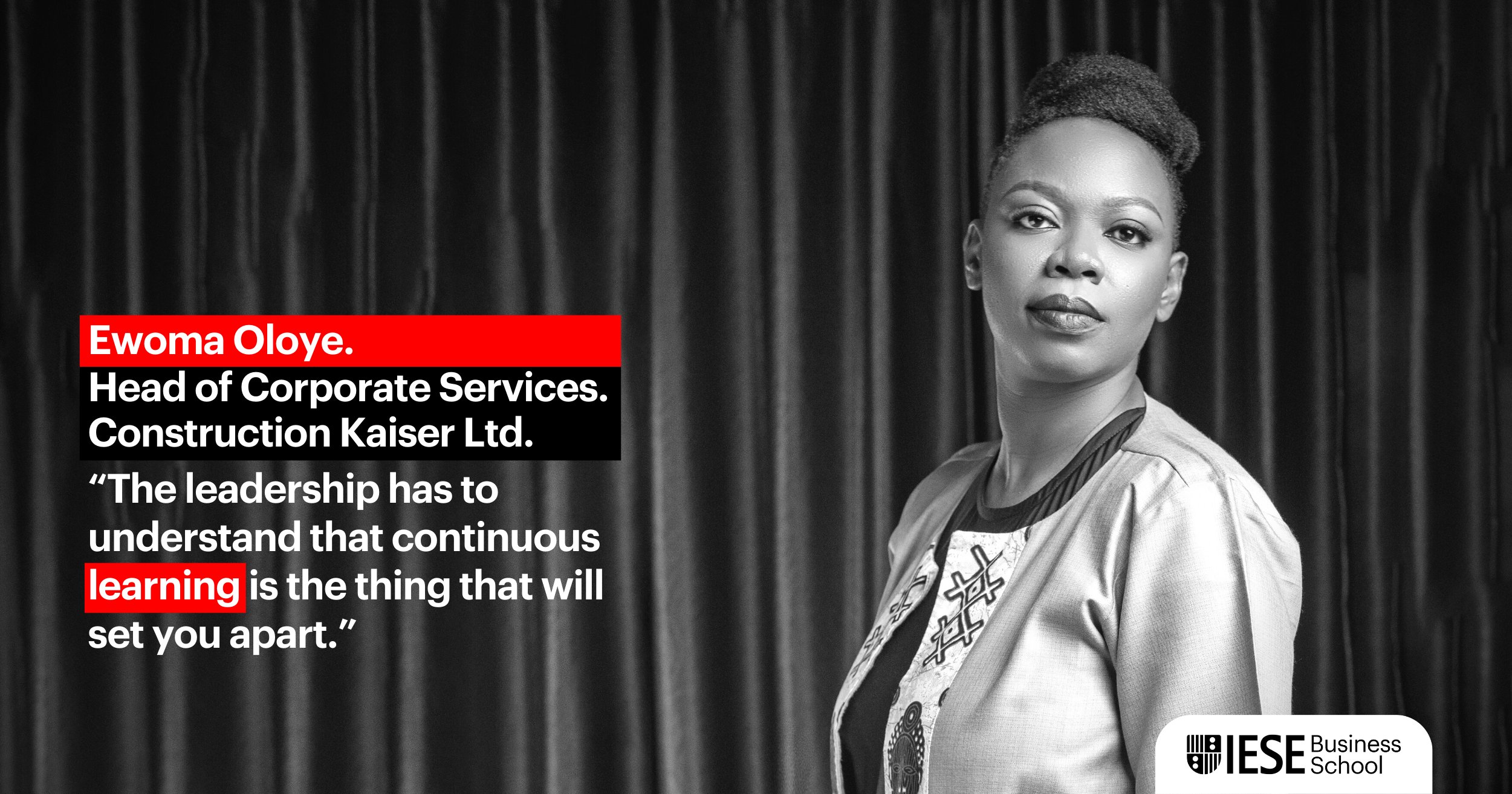 “The leadership has to understand that continuous learning is the thing that will set you apart.”