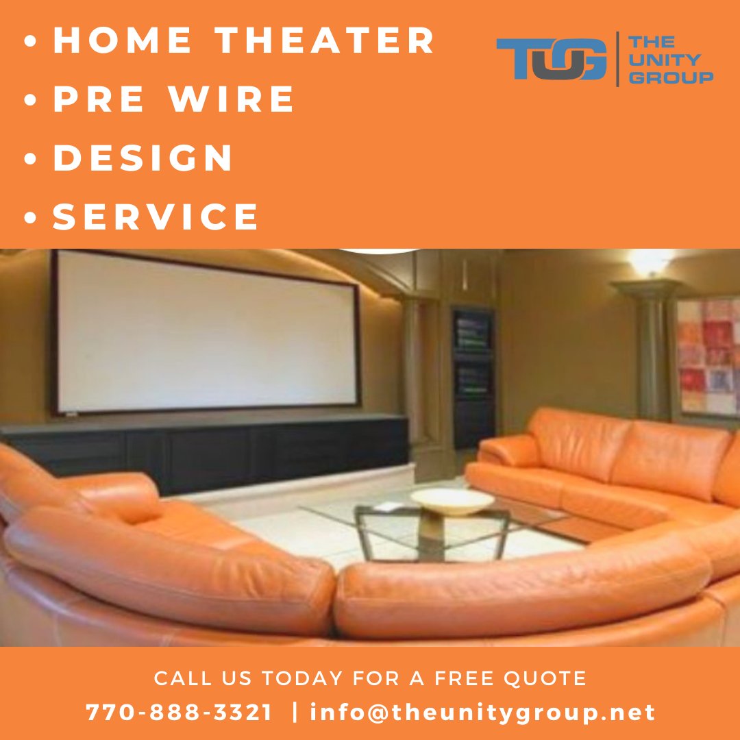 Home Theaters - Our services range from design consultants to full service project management. The Unity Group has trained staff that are able to help guide you through acoustical room design, interior design, lighting solutions, equipment options and placement. #theUnityGroup
#hometheater #homecinema #audio #homeautomation #smarthome #interiordesign #tvmounting #hometheatre #hifi #surroundsound #audiophile #tv #cinema #hifiaudio #k #homeaudio #speakers #tvinstallation #movie #home #homedecor #music #tvmount #projector #nowires #design #movies #movienight #bluray #audiovisual