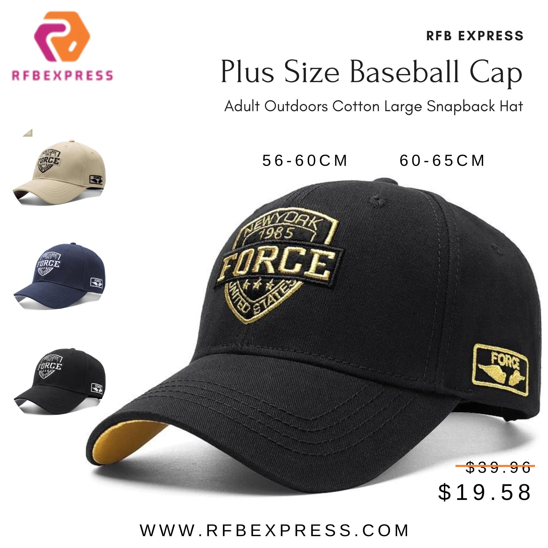 Plus Size Baseball Cap