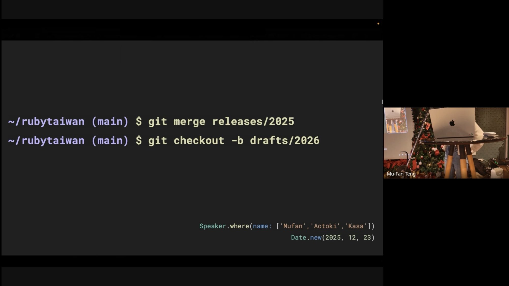 We've uploaded “RubyTaiwan 2025 Year-End” to YouTube!