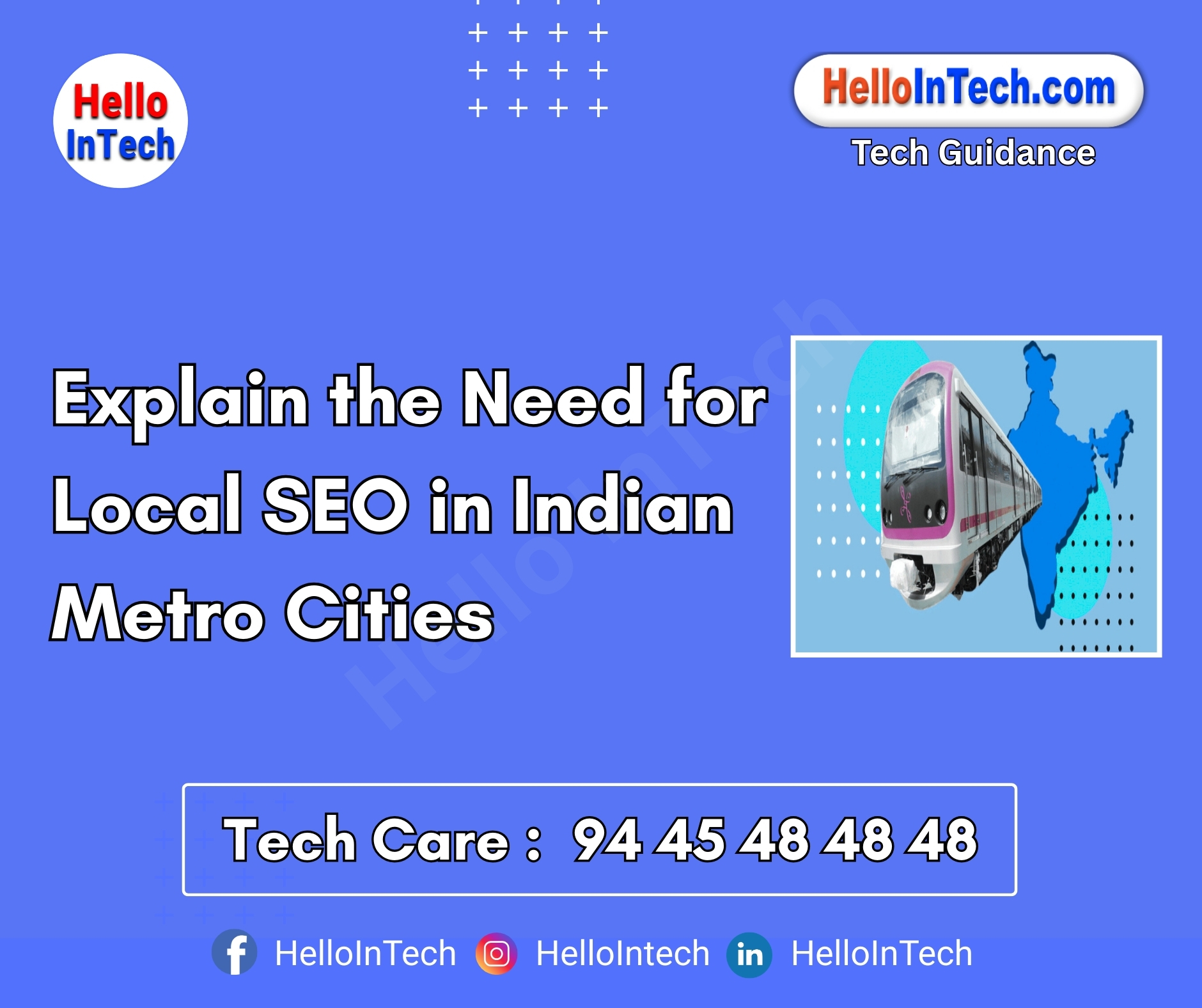 #localseoindia #seoformetrocities #googlebusinessprofile #indianlocalsearch #metrocitySEO #digitalmarketingindia #bengaluruSEO #mumbaiseo #delhiseo #hyperlocalseo #localvisibility #citybasedseo #localpackranking #localbusinessmarketing #voiceoptimizedseo #mobilefirstseo #reviewmanagement #multilingualseo #indianbusinessgrowth
𝐏𝐥𝐞𝐚𝐬𝐞 𝐅𝐨𝐥𝐥𝐨𝐰 & 𝐒𝐡𝐚𝐫𝐞 -𝗛𝗜𝗧 𝐓𝐨𝐮𝐫 𝐨𝐧 𝐒𝐨𝐜𝐢𝐚𝐥 𝐌𝐞𝐝𝐢𝐚 𝐏𝐚𝐠𝐞𝐬:
📞 𝗖𝗮𝗹𝗹 𝘂𝘀 𝘁𝗼𝗱𝗮𝘆: 94 45 48 48 48
🌐 𝗪𝗲𝗯𝘀𝗶𝘁𝗲: https://hellointech.com/i-news/
📧𝗘𝗺𝗮𝗶𝗹 𝗜𝗗: hellointech.com@gmail.com
👉 𝗙𝗮𝗰𝗲𝗯𝗼𝗼𝗸: https://www.facebook.com/HelloInTech/
👉 𝗜𝗻𝘀𝘁𝗮𝗴𝗿𝗮𝗺: www.instagram.com/Hello_intech
👉 𝗟𝗶𝗻𝗸𝗲𝗱𝗜𝗻: https://www.linkedin.com/in/hello-intech-19ba10220/
👉 𝗧𝘄𝗶𝘁𝘁𝗲𝗿/𝗫: https://x.com/HelloIntec13514
👉 𝗧𝗲𝗹𝗲𝗴𝗿𝗮𝗺: https://t.me/HelloInTech
👉 𝗪𝗵𝗮𝘁𝘀𝗔𝗽𝗽: https://wa.me/9445484848
👉 𝗪𝗖: https://whatsapp.com/channel/0029VbAfJCsEQIaoPeLZG62Z