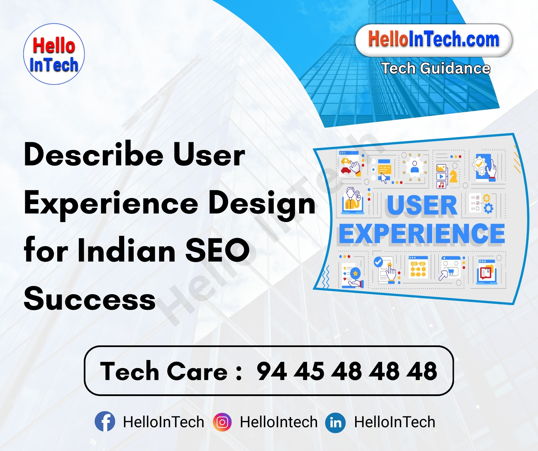 #userexperience #seoindia #uxdesign #seooptimization #indianwebdesign #mobilefirstdesign #accessibilitymatters #multilingualseo #digitalindia #uxstrategy #responsivewebdesign #seoandux #pageexperience #corewebvitals #slowinternetdesign #regionalcontent #conversiondesign #siteusability #schemamarkup #mobileux #webnavigation #inclusiveux #uxforseo
𝐏𝐥𝐞𝐚𝐬𝐞 𝐅𝐨𝐥𝐥𝐨𝐰 & 𝐒𝐡𝐚𝐫𝐞 -𝗛𝗜𝗧 𝐓𝐨𝐮𝐫 𝐨𝐧 𝐒𝐨𝐜𝐢𝐚𝐥 𝐌𝐞𝐝𝐢𝐚 𝐏𝐚𝐠𝐞𝐬:
📞 𝗖𝗮𝗹𝗹 𝘂𝘀 𝘁𝗼𝗱𝗮𝘆: 94 45 48 48 48
🌐 𝗪𝗲𝗯𝘀𝗶𝘁𝗲: https://hellointech.com/i-news/
📧𝗘𝗺𝗮𝗶𝗹 𝗜𝗗: hellointech.com@gmail.com
👉 𝗙𝗮𝗰𝗲𝗯𝗼𝗼𝗸: https://www.facebook.com/HelloInTech/
👉 𝗜𝗻𝘀𝘁𝗮𝗴𝗿𝗮𝗺: www.instagram.com/Hello_intech
👉 𝗟𝗶𝗻𝗸𝗲𝗱𝗜𝗻: https://www.linkedin.com/in/hello-intech-19ba10220/
👉 𝗧𝘄𝗶𝘁𝘁𝗲𝗿/𝗫: https://x.com/HelloIntec13514
👉 𝗧𝗲𝗹𝗲𝗴𝗿𝗮𝗺: https://t.me/HelloInTech
👉 𝗪𝗵𝗮𝘁𝘀𝗔𝗽𝗽: https://wa.me/9445484848
👉 𝗪𝗖: https://whatsapp.com/channel/0029VbAfJCsEQIaoPeLZG62Z