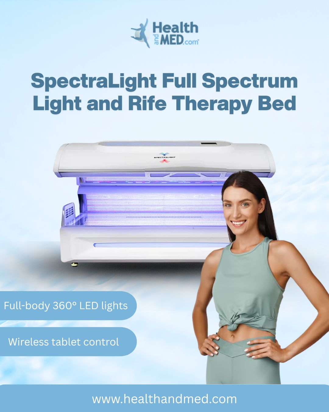 SpectraLight Full Spectrum Light and Rife Therapy Bed
