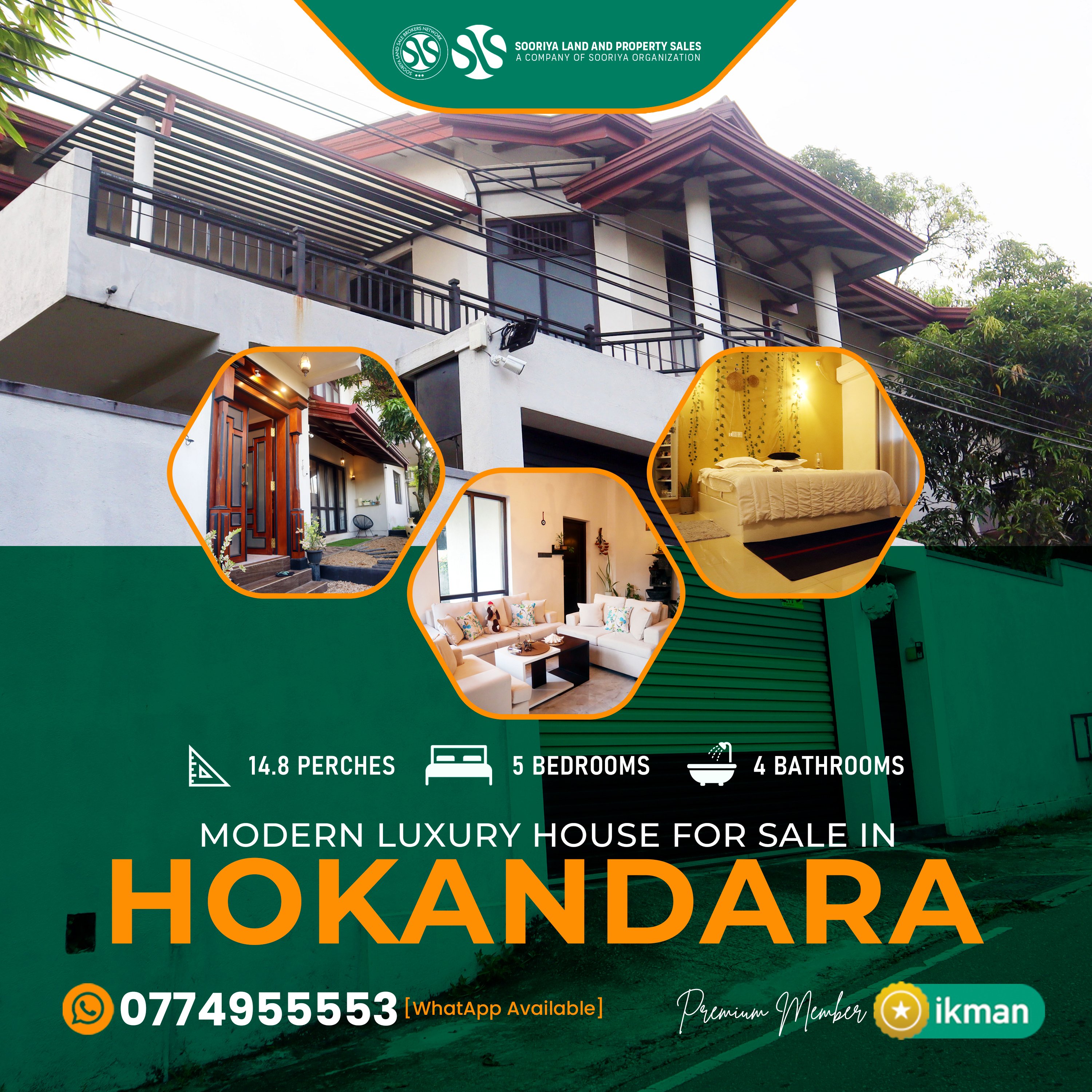 🚩 Step into luxury living – Hokandara’s finest two-story home awaits you!

• Architecturally designed on 14.8 perches of land with 20 ft wide carpeted road frontage.
• Fully secured with boundary wall, roller gate, and CCTV surveillance for enhanced safety.
• Spacious parking for 2 vehicles along with a beautifully landscaped garden.
• Comprising 5 bedrooms (3 air-conditioned), 4 bathrooms, plus a separate servant’s toilet and an additional common bathroom under construction.
• Contemporary kitchen with pantry, seamlessly connected to expansive living and dining areas.
• Generous balconies, fully tiled flooring, and a high-quality finishing roof.
• Equipped with a solar power system for energy efficiency and additional income generation.

🔴 Price: Rs. 55 Million (Negotiable)

Call now! 0706955553/0774955553 [WhatsApp Available]

Check this out on ikman:https://ikman.lk/en/ad/modern-luxury-house-for-sale-in-hokandara-for-sale-colombo-8