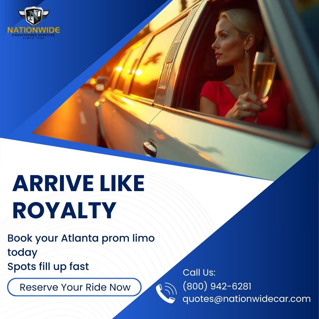 Prom night deserves the best! 💃🎶 With our Prom Limo Rental Atlanta, you get safe, stylish, and unforgettable rides—complete with music, lights, and VIP vibes for your big night. Make memories that last a lifetime with friends while riding in luxury!
📞 Call/Text (800) 942-6281 | 📧 quotes@nationwidecar.com
Visit: https://bit.ly/3GQlmhy