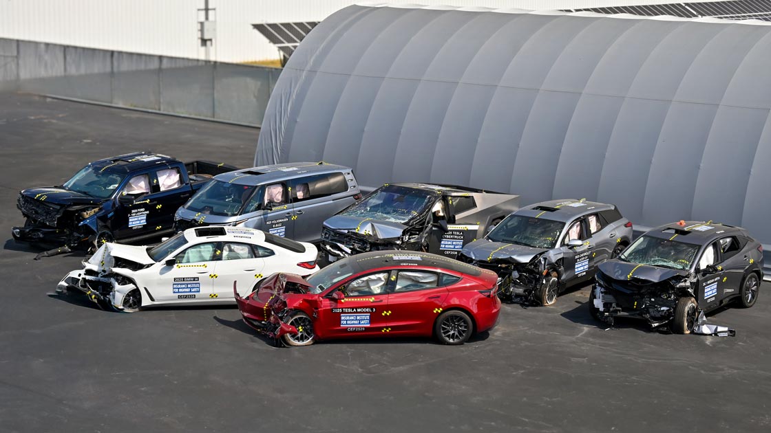 IIHS Unveils New Ratings for Seven Electric Vehicles
