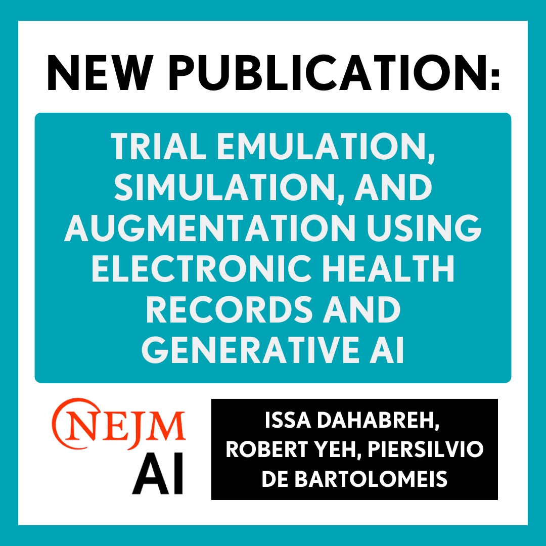 New publication: Trial Emulation, Simulation, and Augmentation Using Electronic Health Records and Generative AI