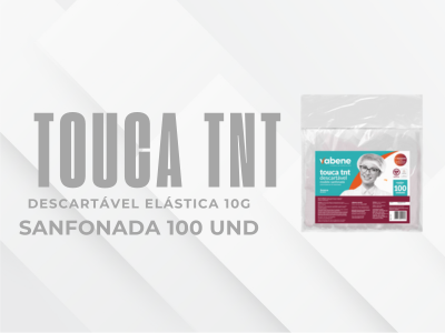 touca descartável elástica sanfonada tnt vabene para emrpesa