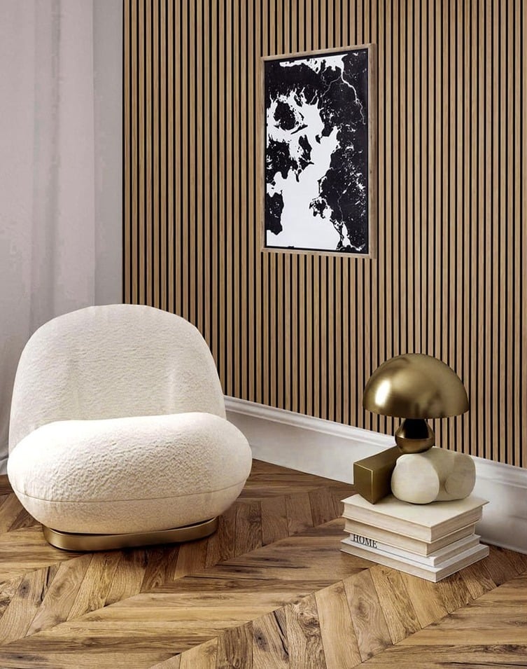 Acoustic wall paneling at Barron Designs