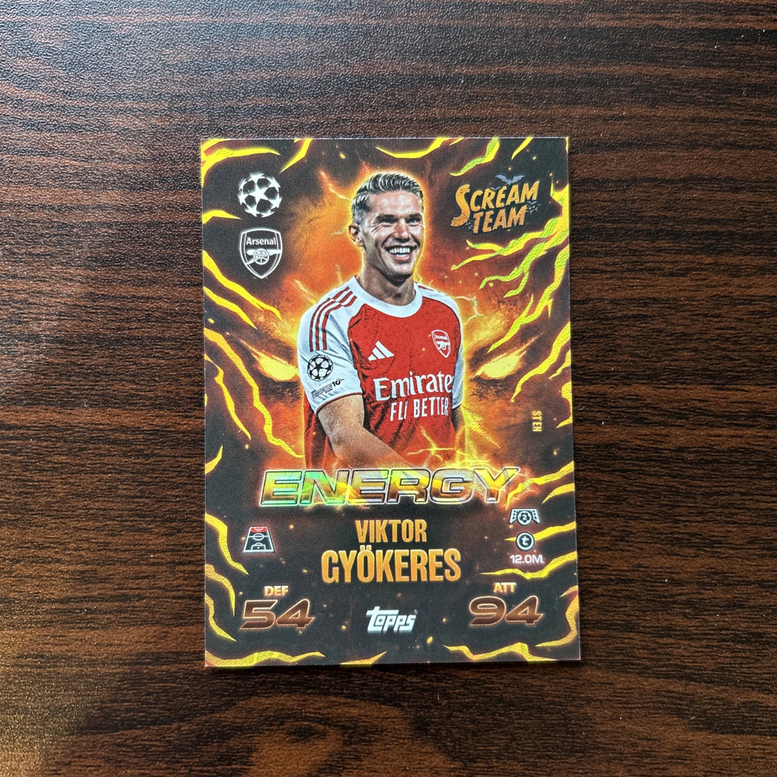 Topps Match Attax 25/26 Viktor Gyökeres Scream Team  ENERGY Card #STEN