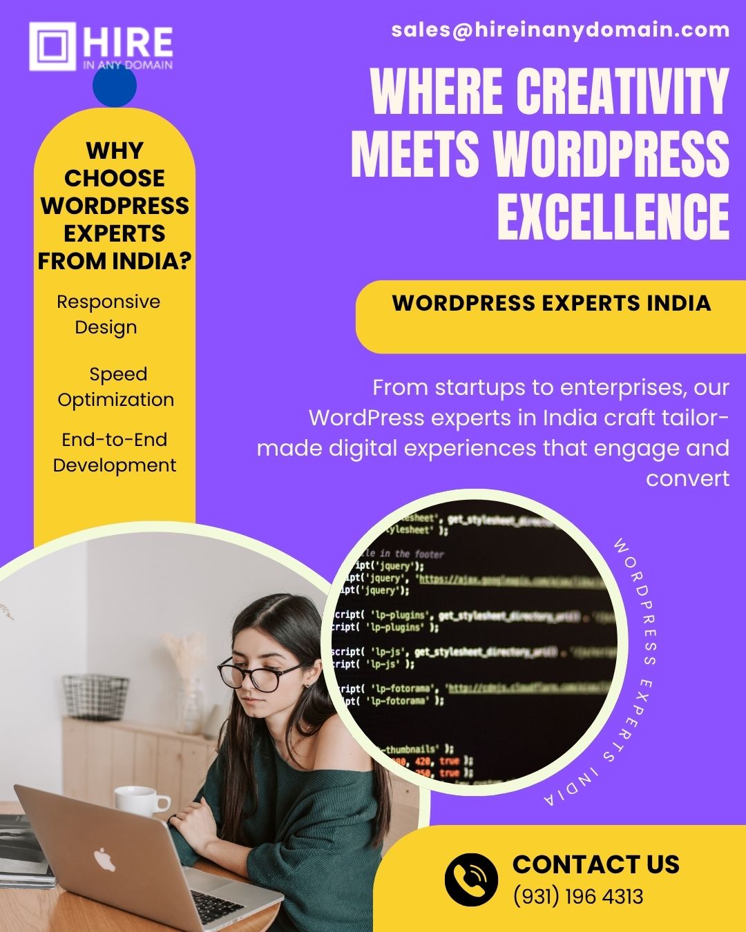 From corporate websites to ecommerce portals, our WordPress Experts deliver clean, responsive, optimized designs that convert visitors into customers.
📩 sales@hireinanydomain.com | 📞 9311964313
🌐 www.hireinanydomain.com
Visit: https://hireinanydomain.com/hire-wordpress-developer/