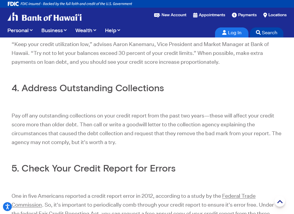 Information in the internet domain boh.com