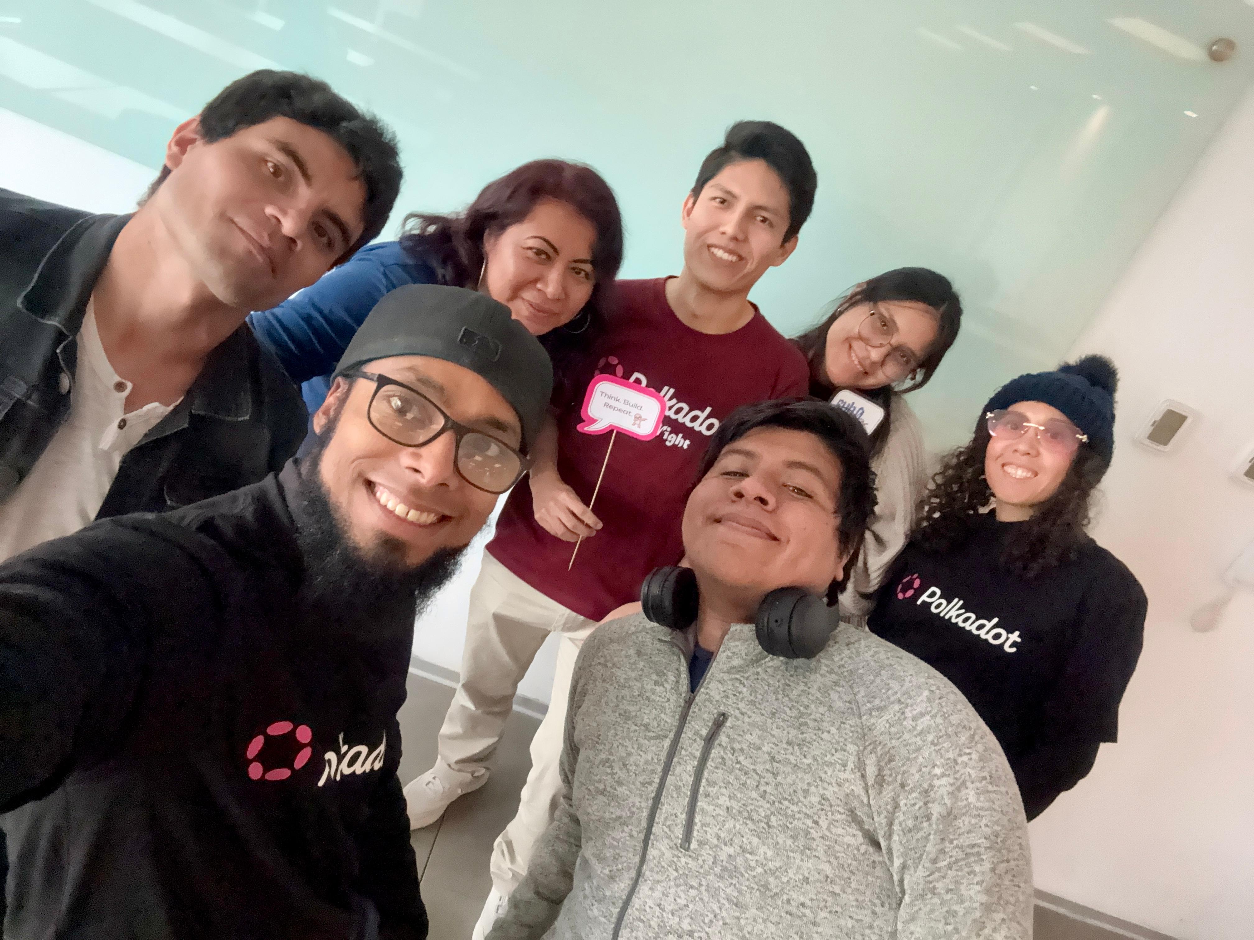 🔥#Team #Polkadot #HackathonSub0SymbiosisLimaPeru 🇵🇪 🔥
 
✅ #Organizers: 
Deisy R. Cervantes Garces @CervantesGarces
Audi García @casi_audi 

✅ #Advisors: 
J.C Brian Herrera @JCBrian007
Lucero Cabel @llamacod 

✅ #Mentors: 
Percy Meneses @willdev08
Dana Amaya @Lyrainweb3
Dayana Salinas @DayanaSalinasA 

✅ #Collaborator: 
Robert 
