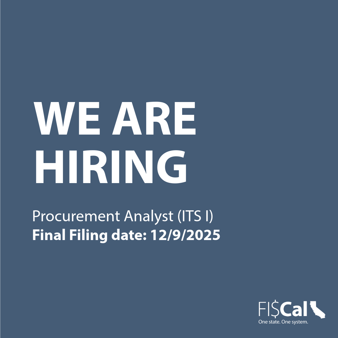 Job opening for Procurement Analyst (ITS I) with application deadline on December 9, 2025.