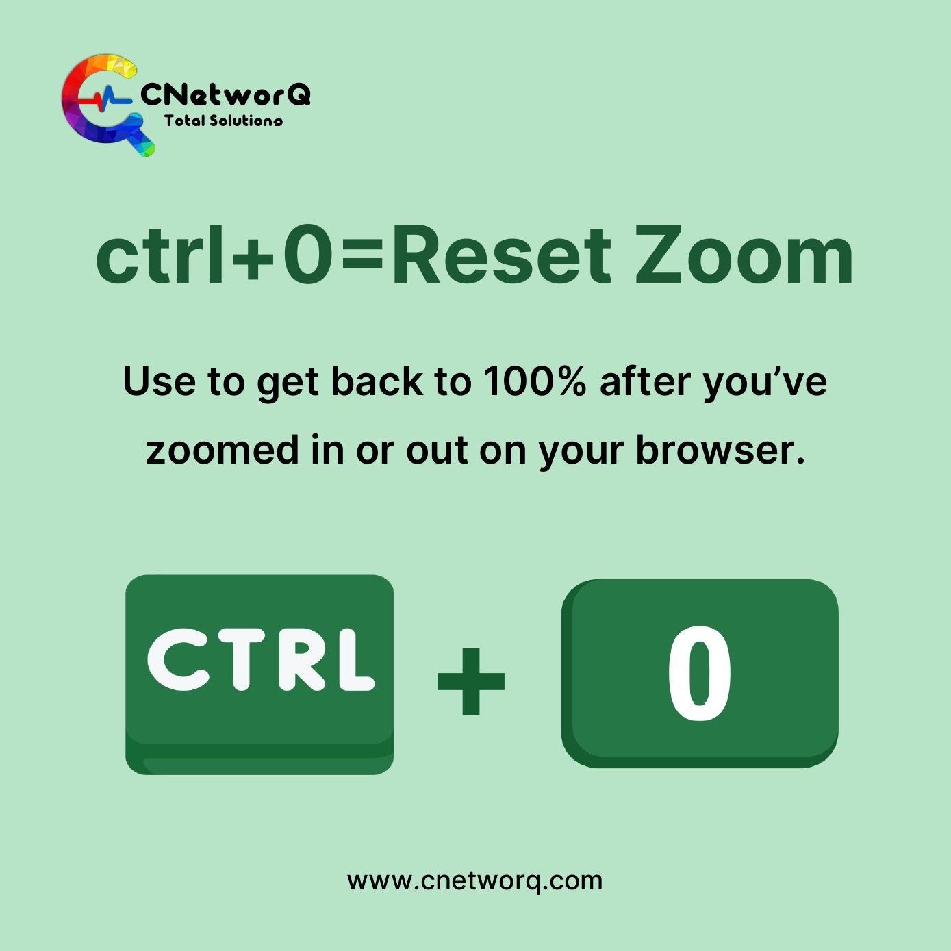 Smart
Sunday
Tip
Ctrl
Zoom
Reset
100%
Browser
Browsing
Keyboard
Shortcut
Internet
Efficiency
Navigation
Digital