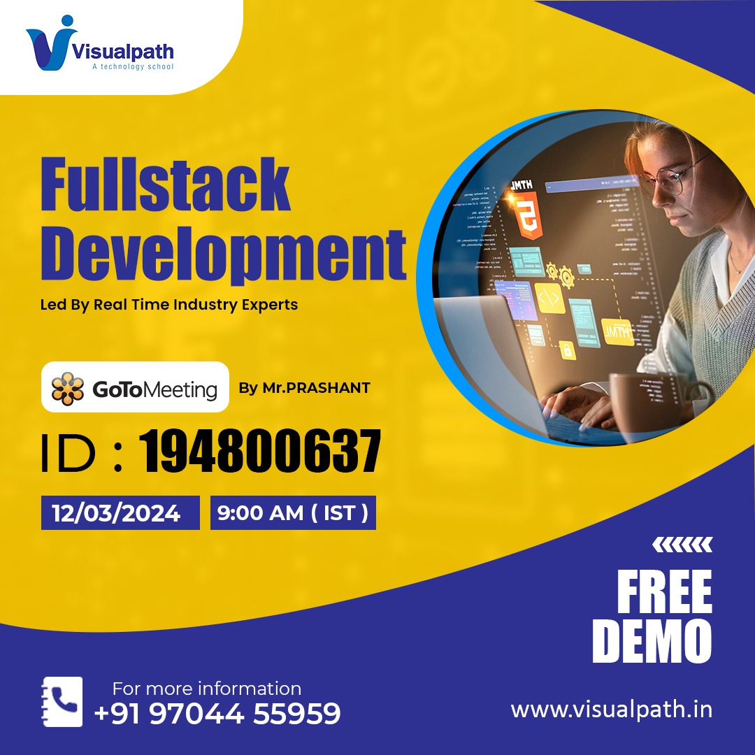 Join Now: https://bit.ly/3VbzF5w
👉Attend Online #FreeDemo On #FullStackDevelopment by
Mr. Prashant.
📅Demo on: 12th March @ 9:00 AM (IST).
📲Contact us: +91 97044 55959.
👉Join us on WhatsApp: https://bit.ly/47eayBz
🌐Visit: https://www.visualpath.in/full-stack-mern-online.html
#fullstack #mernstack #fullstackdeveloper #meanstackdeveloper
#visualpathedu #html #learning #software #students #online #training #ITSkills #ITCourses #ITTraining #trendingcourses #TechEducation