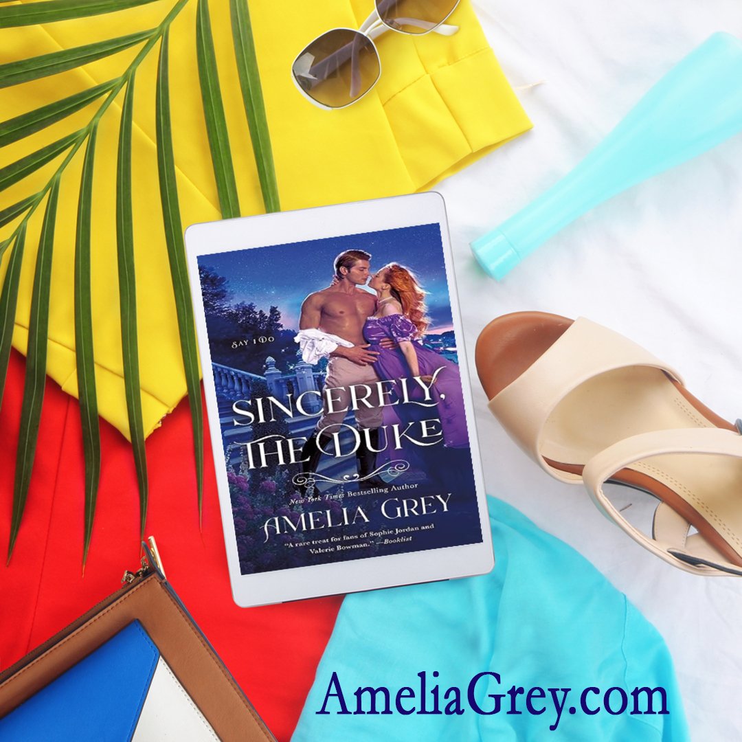 Off to the beach or relaxing poolside, don't forget to bring a book along! Visit https://ameliagrey.tiny.us/AGmain today to discovery romance.

#beachread #poolread #amreading #amwriting #AmeliaGreyBooks #YoursTrulyTheDuke #SincerelyTheDuke #LoveTheDuke #SayIDoseries #SMPRomance #regencyromance #NYTimesBestsellingAuthor #USATodayBestsellingAuthor
