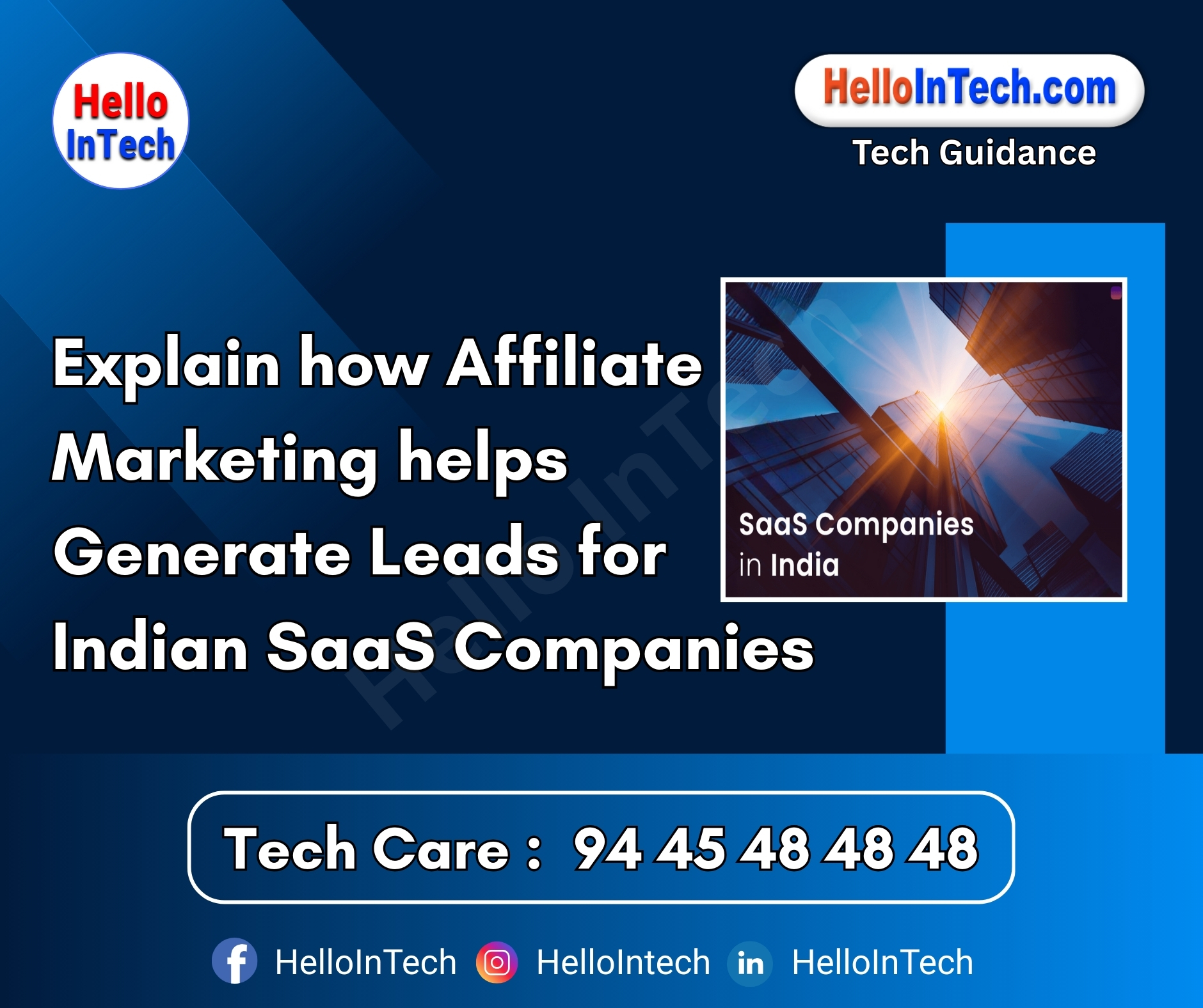 #affiliatemarketing #saasindia #leadgeneration #performancemarketing #indiantech #digitalgrowth #customeracquisition #saasgrowth #affiliatenetworks #marketingstrategy #indianstartups #crmgrowth #saasplatforms #conversionstrategy #trustedmarketing #regionalmarketing #contentpartnerships #b2bsaas #affiliatetools #organicgrowth
𝐏𝐥𝐞𝐚𝐬𝐞 𝐅𝐨𝐥𝐥𝐨𝐰 & 𝐒𝐡𝐚𝐫𝐞 -𝗛𝗜𝗧 𝐓𝐨𝐮𝐫 𝐨𝐧 𝐒𝐨𝐜𝐢𝐚𝐥 𝐌𝐞𝐝𝐢𝐚 𝐏𝐚𝐠𝐞𝐬:
📞 𝗖𝗮𝗹𝗹 𝘂𝘀 𝘁𝗼𝗱𝗮𝘆: 94 45 48 48 48
🌐 𝗪𝗲𝗯𝘀𝗶𝘁𝗲: https://hellointech.com/i-news/
📧𝗘𝗺𝗮𝗶𝗹 𝗜𝗗: hellointech.com@gmail.com
👉 𝗙𝗮𝗰𝗲𝗯𝗼𝗼𝗸: https://www.facebook.com/HelloInTech/
👉 𝗜𝗻𝘀𝘁𝗮𝗴𝗿𝗮𝗺: www.instagram.com/Hello_intech
👉 𝗟𝗶𝗻𝗸𝗲𝗱𝗜𝗻: https://www.linkedin.com/in/hello-intech-19ba10220/
👉 𝗧𝘄𝗶𝘁𝘁𝗲𝗿/𝗫: https://x.com/HelloIntec13514
👉 𝗧𝗲𝗹𝗲𝗴𝗿𝗮𝗺: https://t.me/HelloInTech
👉 𝗪𝗵𝗮𝘁𝘀𝗔𝗽𝗽: https://wa.me/9445484848
👉 𝗪𝗖: https://whatsapp.com/channel/0029VbAfJCsEQIaoPeLZG62Z