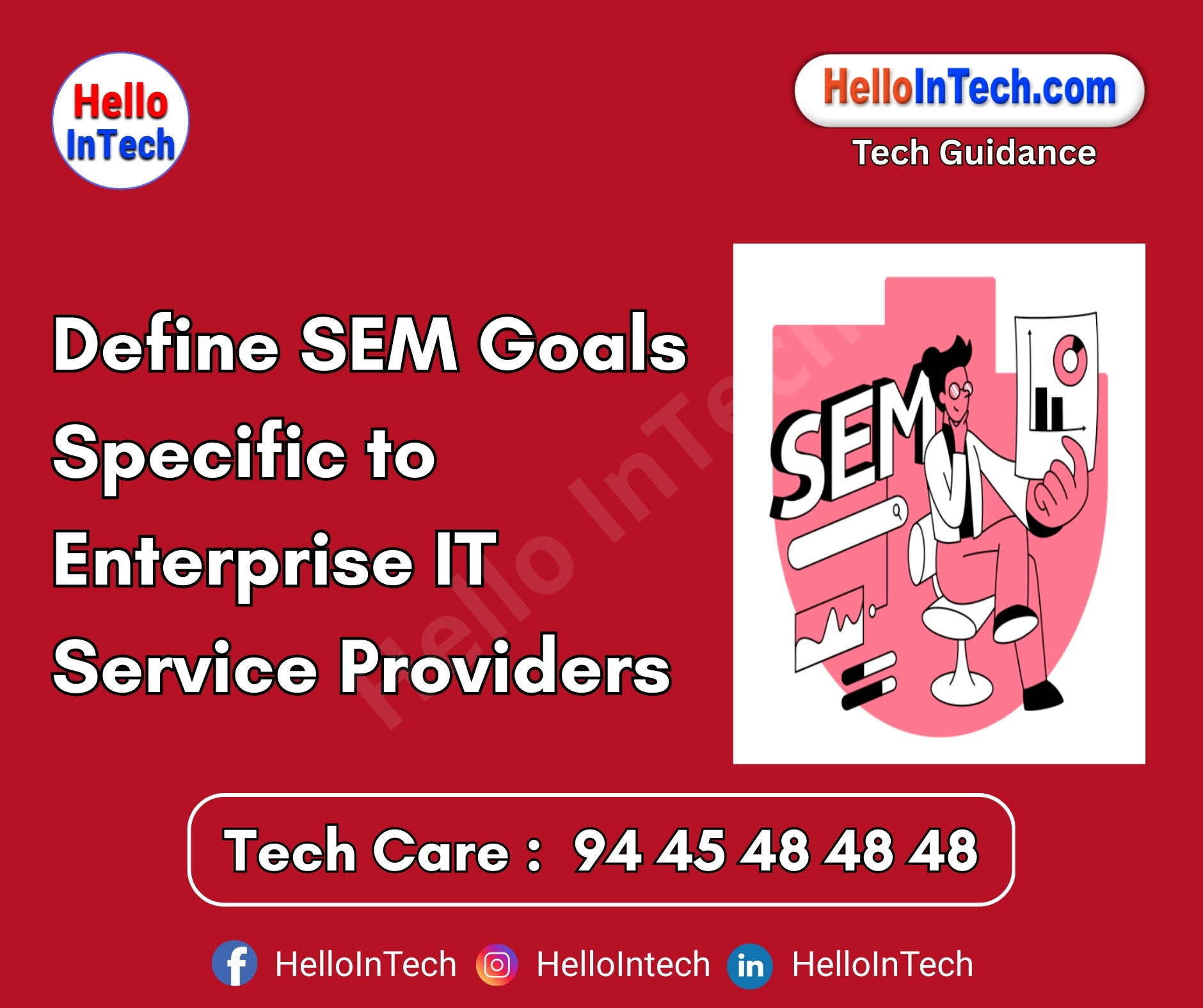 #enterpriseSEM #ITmarketing #searchenginemarketing #B2Bleadgeneration #qualifiedleads #enterpriseITservices #geoSEMtargeting #accountbasedmarketing #googleadsstrategy #contentdrivenleads #highintentkeywords #b2btechads #digitalpipeline #crmtracking #searchvisibility #ITsolutionspromotion #talentbranding #SEMgoals #ROItracking
𝐏𝐥𝐞𝐚𝐬𝐞 𝐅𝐨𝐥𝐥𝐨𝐰 & 𝐒𝐡𝐚𝐫𝐞 -𝗛𝗜𝗧 𝐓𝐨𝐮𝐫 𝐨𝐧 𝐒𝐨𝐜𝐢𝐚𝐥 𝐌𝐞𝐝𝐢𝐚 𝐏𝐚𝐠𝐞𝐬:
📞 𝗖𝗮𝗹𝗹 𝘂𝘀 𝘁𝗼𝗱𝗮𝘆: 94 45 48 48 48
🌐 𝗪𝗲𝗯𝘀𝗶𝘁𝗲: https://hellointech.com/i-news/
📧𝗘𝗺𝗮𝗶𝗹 𝗜𝗗: hellointech.com@gmail.com
👉 𝗙𝗮𝗰𝗲𝗯𝗼𝗼𝗸: https://www.facebook.com/HelloInTech/
👉 𝗜𝗻𝘀𝘁𝗮𝗴𝗿𝗮𝗺: www.instagram.com/Hello_intech
👉 𝗟𝗶𝗻𝗸𝗲𝗱𝗜𝗻: https://www.linkedin.com/in/hello-intech-19ba10220/
👉 𝗧𝘄𝗶𝘁𝘁𝗲𝗿/𝗫: https://x.com/HelloIntec13514
👉 𝗧𝗲𝗹𝗲𝗴𝗿𝗮𝗺: https://t.me/HelloInTech
👉 𝗪𝗵𝗮𝘁𝘀𝗔𝗽𝗽: https://wa.me/9445484848
👉 𝗪𝗖: https://whatsapp.com/channel/0029VbAfJCsEQIaoPeLZG62Z