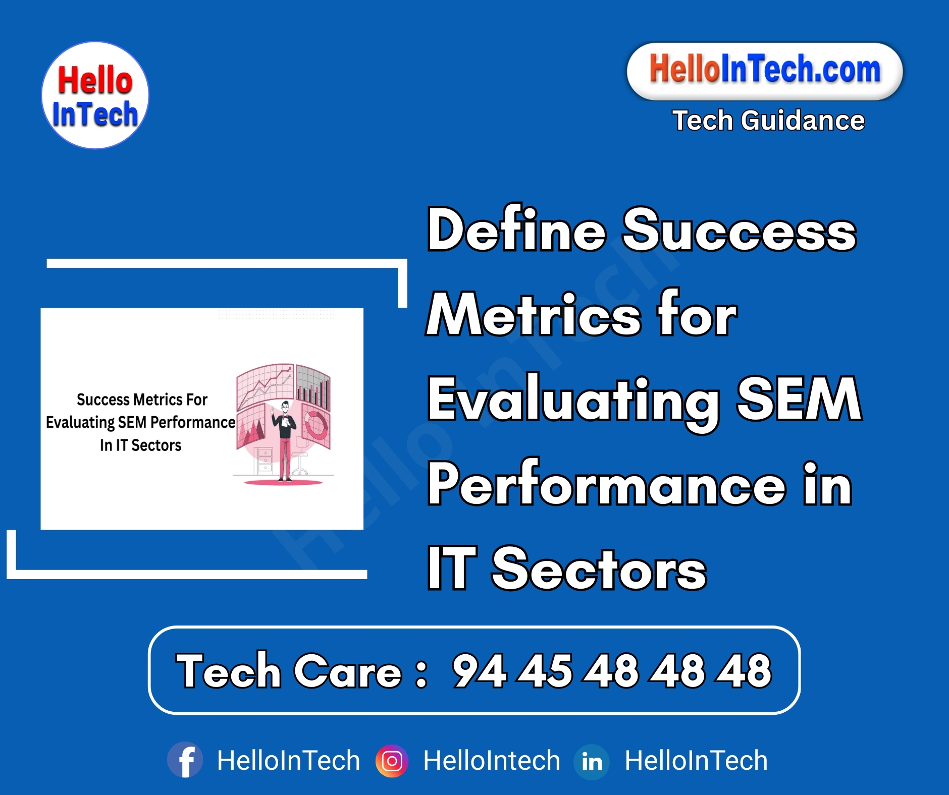 #searchenginemarketing #ITmarketing #SEMmetrics #leadgeneration #digitalanalytics #b2btechads #conversionrate #CTR #CPCtracking #landingpageoptimization #pipelineinfluence #roas #mqltosql #costperlead #paidsearchROI #googleadsforIT #searchmetrics #qualityscore #bounceanalytics #techmarketingstrategy #B2Bperformance #digitalKPIs
𝐏𝐥𝐞𝐚𝐬𝐞 𝐅𝐨𝐥𝐥𝐨𝐰 & 𝐒𝐡𝐚𝐫𝐞 -𝗛𝗜𝗧 𝐓𝐨𝐮𝐫 𝐨𝐧 𝐒𝐨𝐜𝐢𝐚𝐥 𝐌𝐞𝐝𝐢𝐚 𝐏𝐚𝐠𝐞𝐬:
📞 𝗖𝗮𝗹𝗹 𝘂𝘀 𝘁𝗼𝗱𝗮𝘆: 94 45 48 48 48
🌐 𝗪𝗲𝗯𝘀𝗶𝘁𝗲: https://hellointech.com/i-news/
📧𝗘𝗺𝗮𝗶𝗹 𝗜𝗗: hellointech.com@gmail.com
👉 𝗙𝗮𝗰𝗲𝗯𝗼𝗼𝗸: https://www.facebook.com/HelloInTech/
👉 𝗜𝗻𝘀𝘁𝗮𝗴𝗿𝗮𝗺: www.instagram.com/Hello_intech
👉 𝗟𝗶𝗻𝗸𝗲𝗱𝗜𝗻: https://www.linkedin.com/in/hello-intech-19ba10220/
👉 𝗧𝘄𝗶𝘁𝘁𝗲𝗿/𝗫: https://x.com/HelloIntec13514
👉 𝗧𝗲𝗹𝗲𝗴𝗿𝗮𝗺: https://t.me/HelloInTech
👉 𝗪𝗵𝗮𝘁𝘀𝗔𝗽𝗽: https://wa.me/9445484848
👉 𝗪𝗖: https://whatsapp.com/channel/0029VbAfJCsEQIaoPeLZG62Z