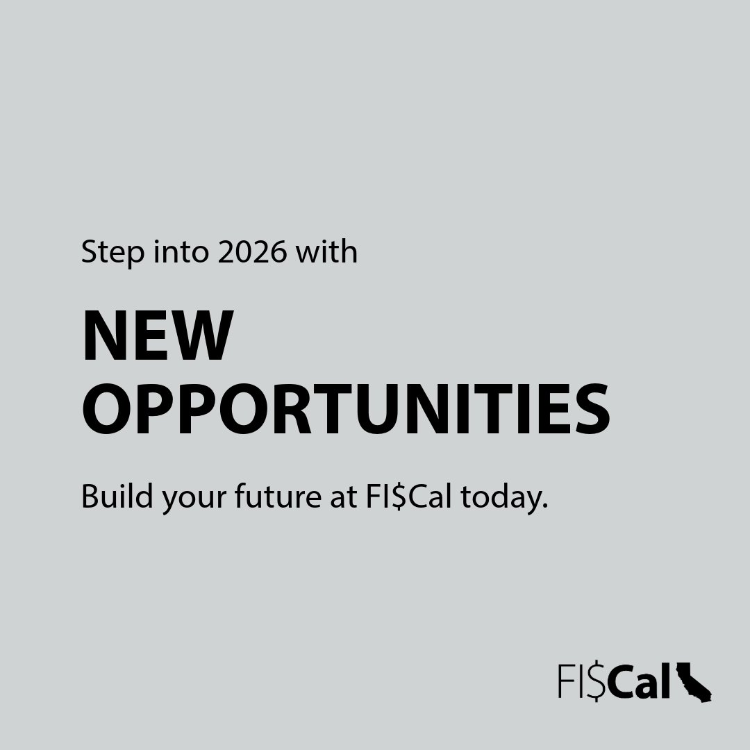 Grey background with text that reads, ' Step into 2026 with new opportunities, build your future at FISCal today.