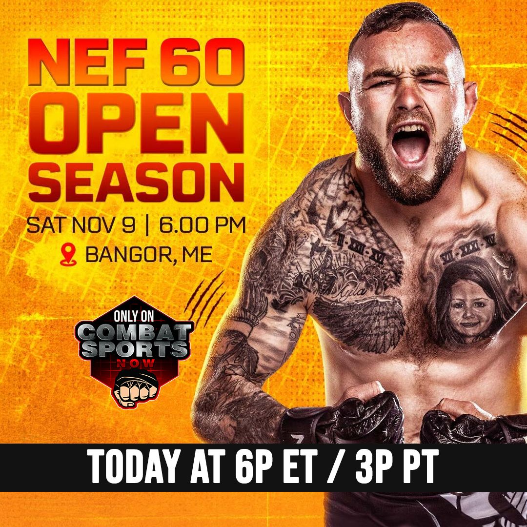 TONIGHT: NEF 60 at 6PM ET/3PM PT!