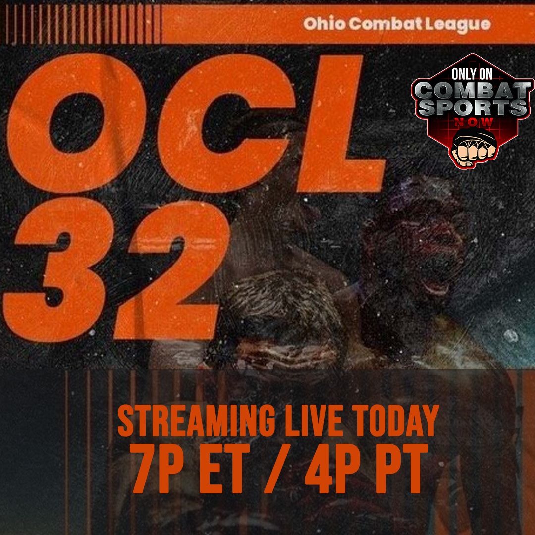 TONIGHT: Ohio Combat League 32 at 7PM ET/4PM PT! Live from Cherry Valley.
