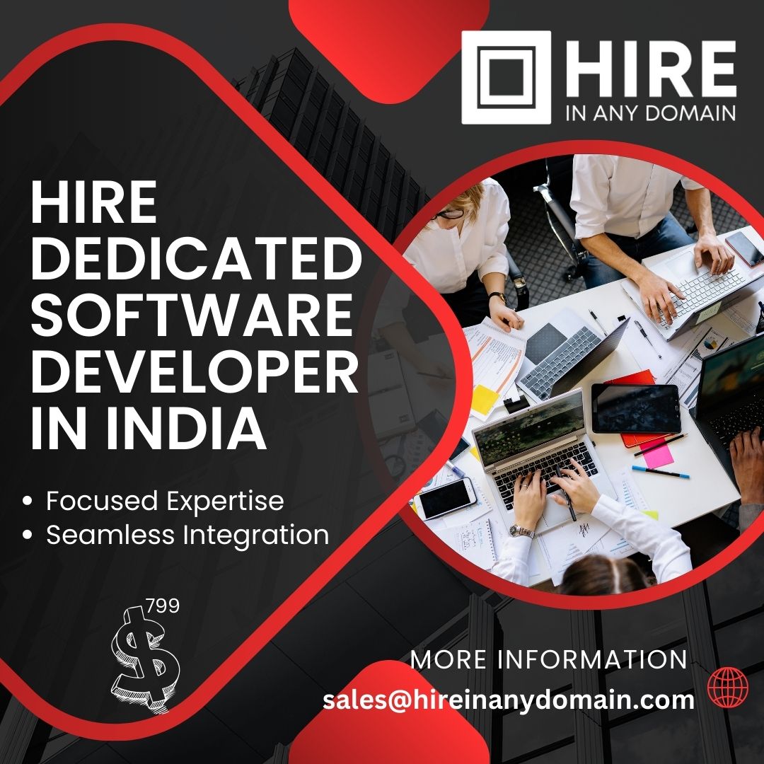 Get a dedicated software developer who works exclusively on your project! Hire dedicated software developers in India for full control and quality work.
Visit: https://hireinanydomain.com/hire-software-developer/
