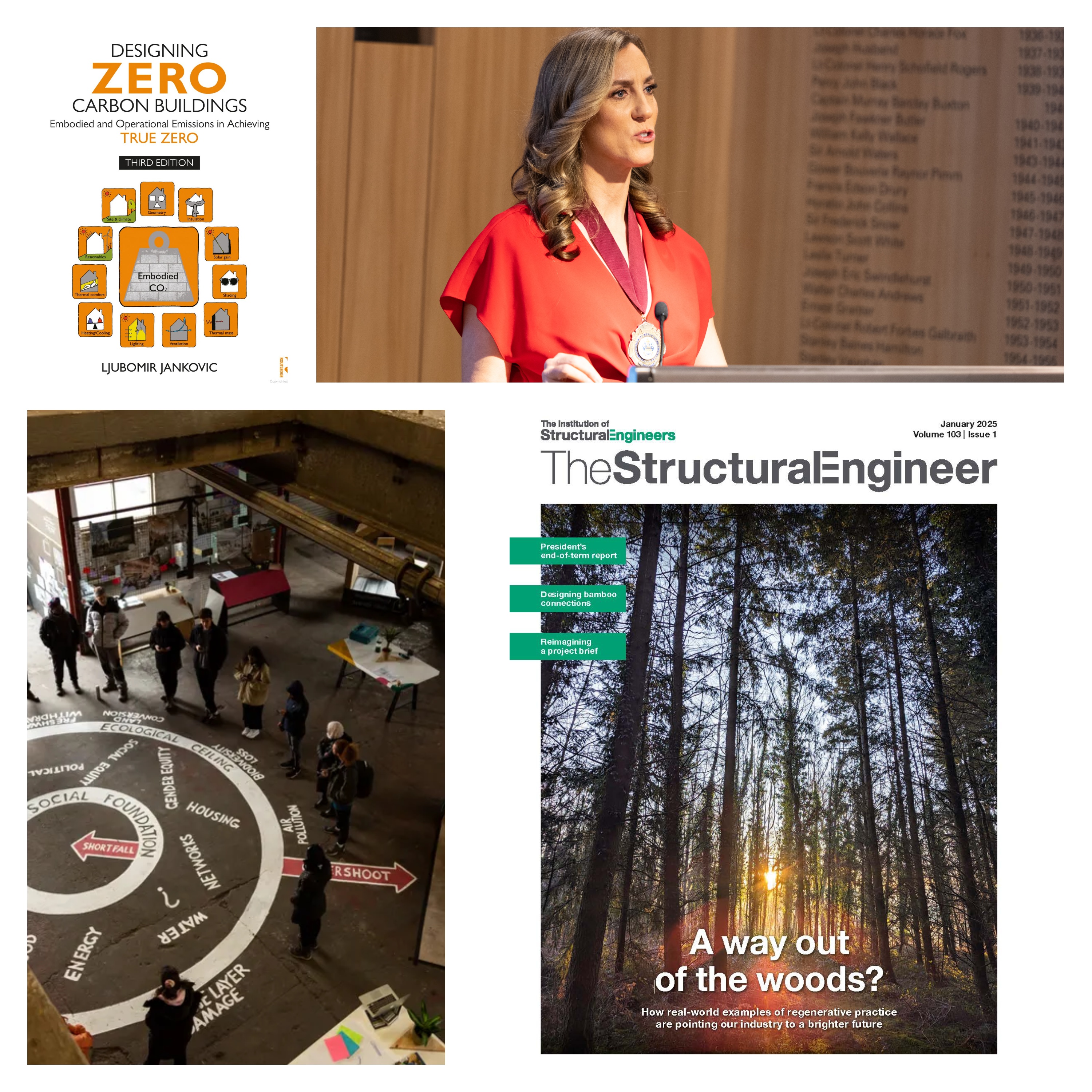 Collage of The Structural Engineer January 2025 issue