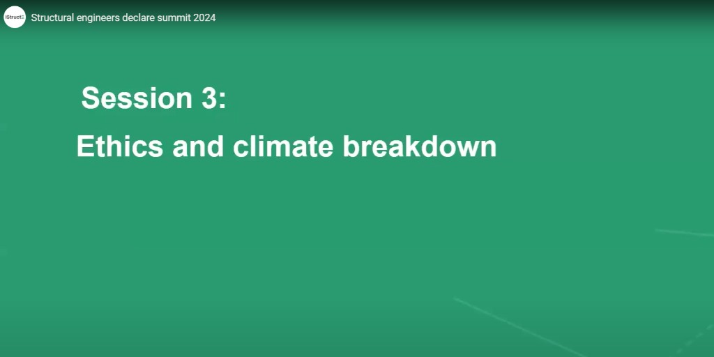 Screenshot of Structural engineers declare summit 2024 session 3