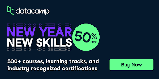 ⏳ Only 2 Days Left! Datacamp New Year New Skills – 50% Off Ends Soon!