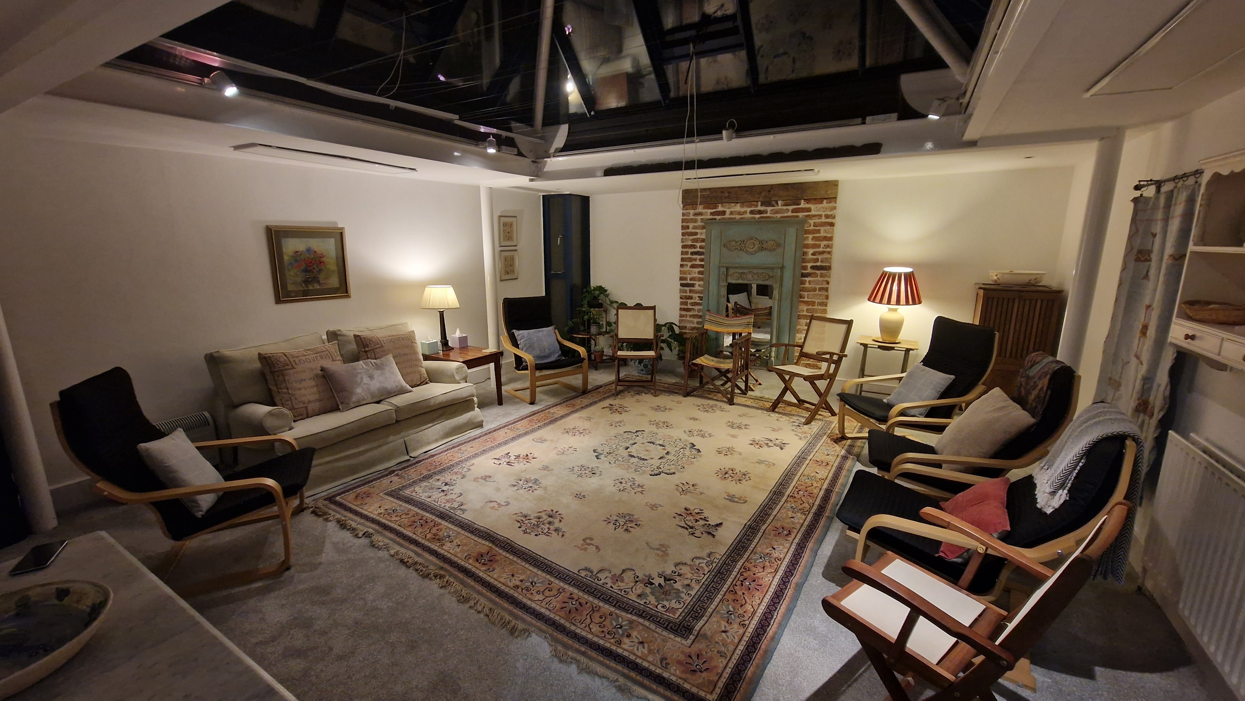 cozy group space for the climate group