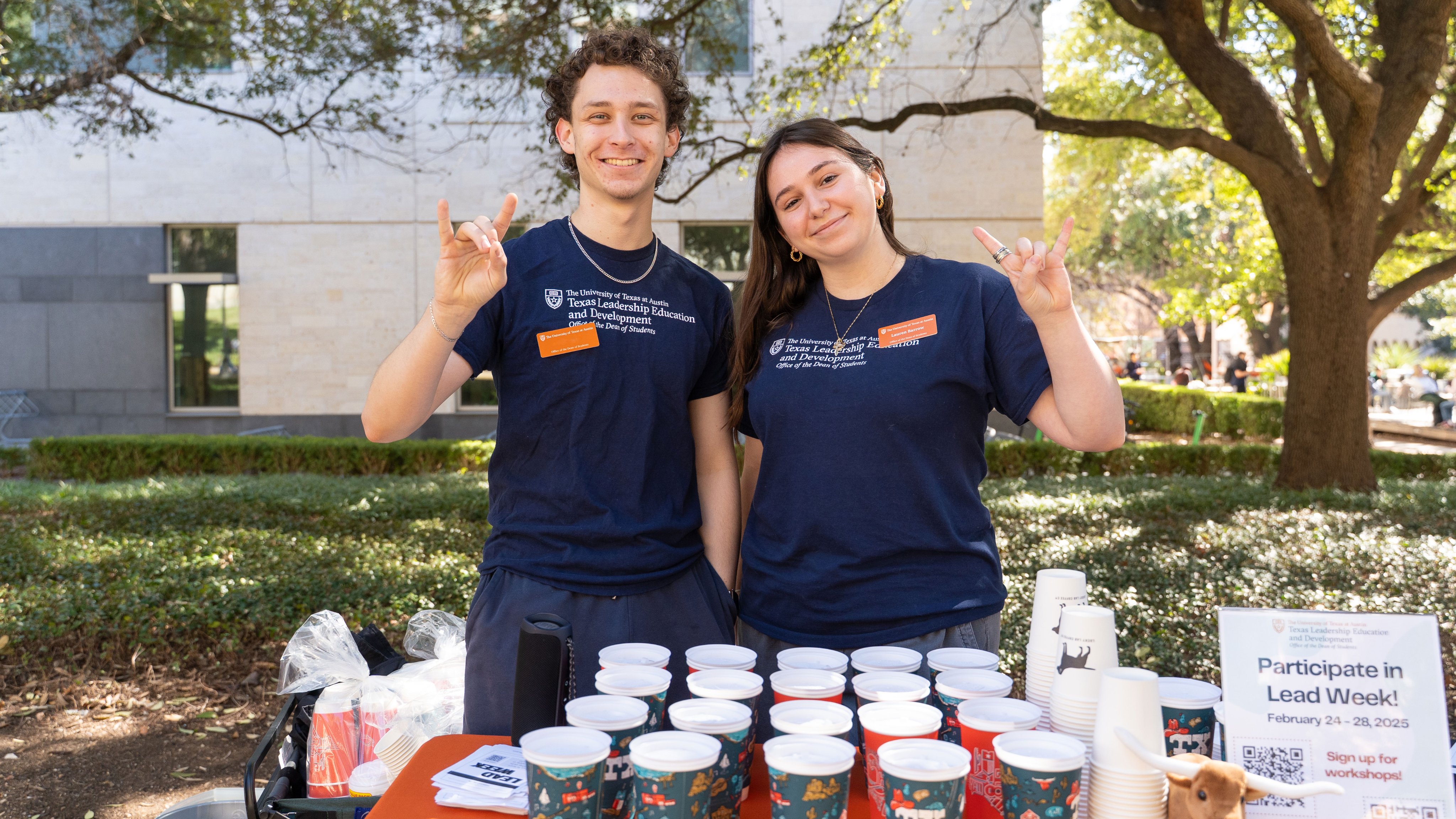 Student employees at Texas LEAD event
