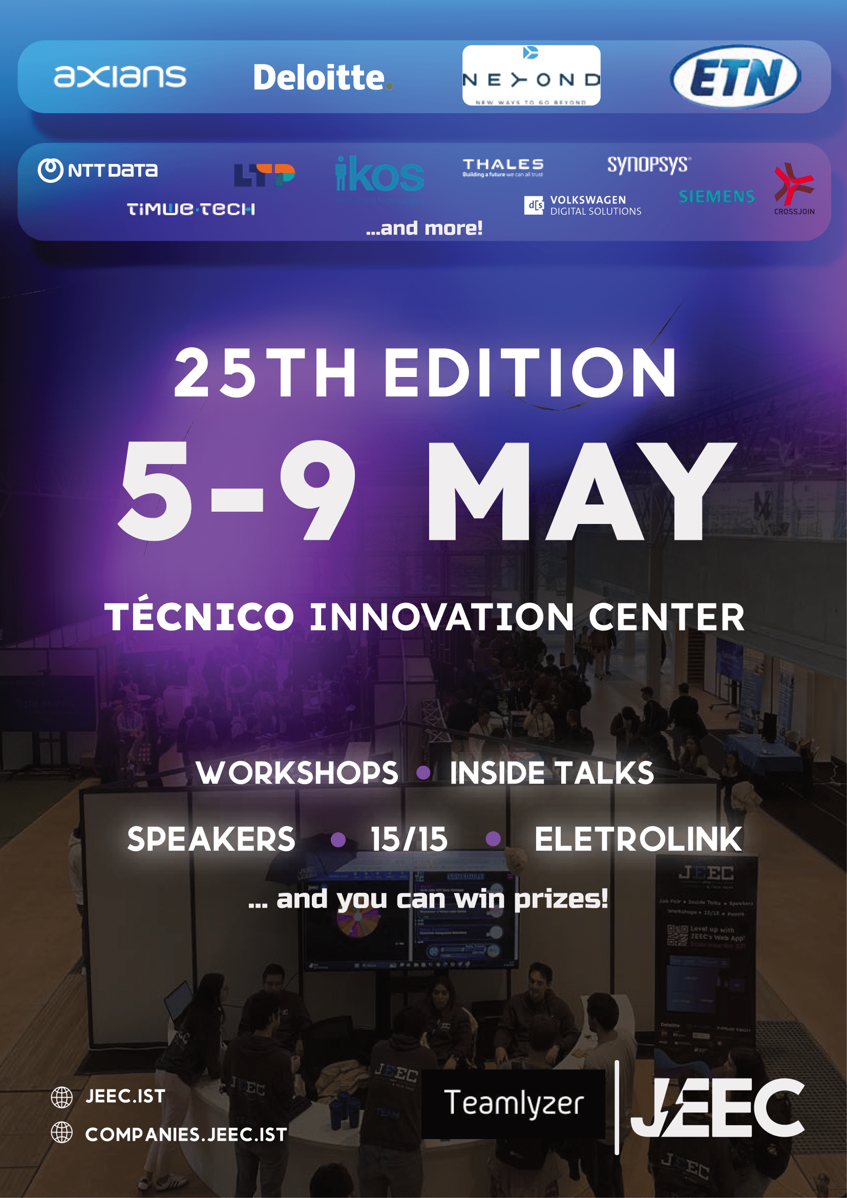 O Teamlyzer está presente na JEEC -Jornadas de Engenharia Eletrotécnica e Computadores.