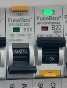 Fusebox RCBO and AFDD installed by electricians in Wellingborough