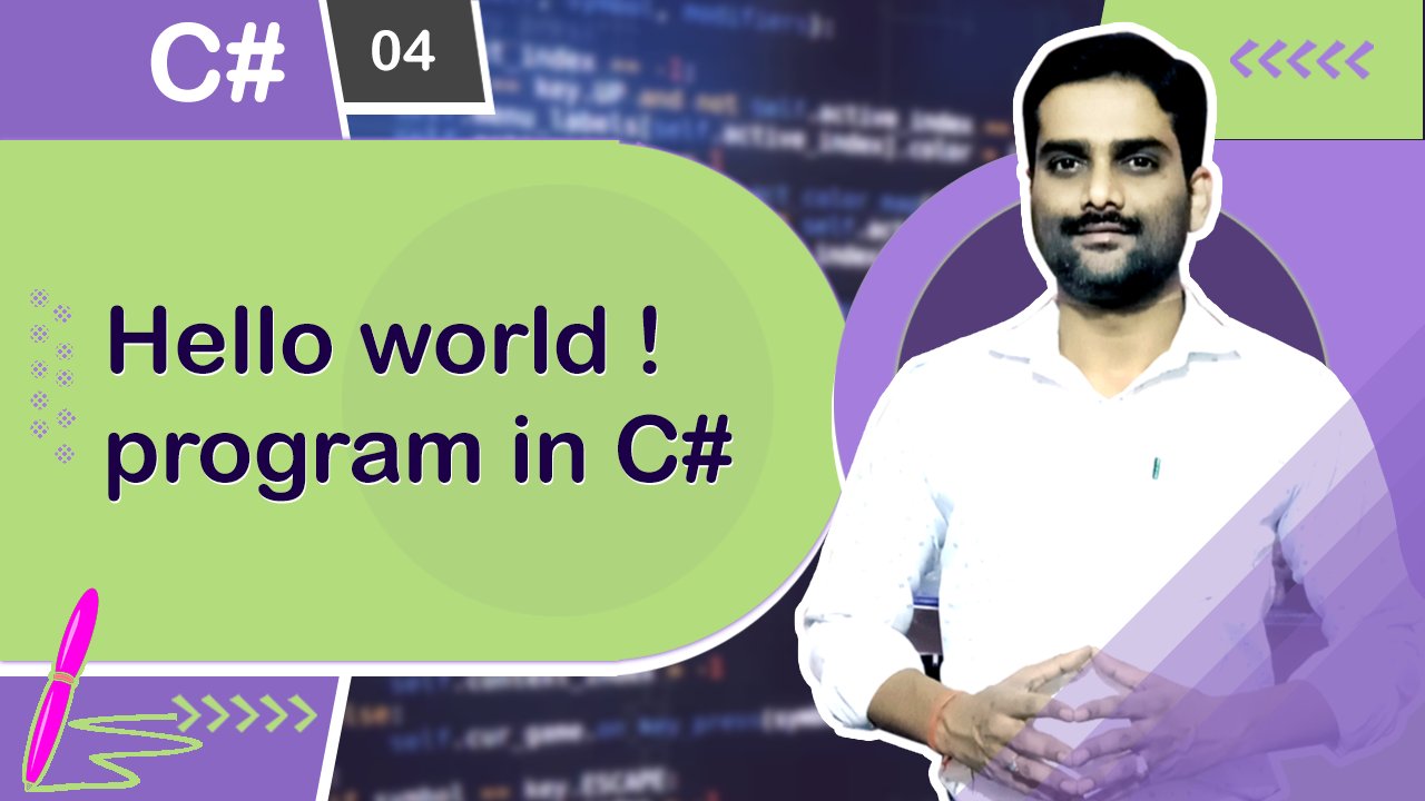 Start your C# journey with a simple "Hello World" program in Visual Studio. Understand using System, namespaces, classes, methods, and more. Dive in and code your first C# program today!