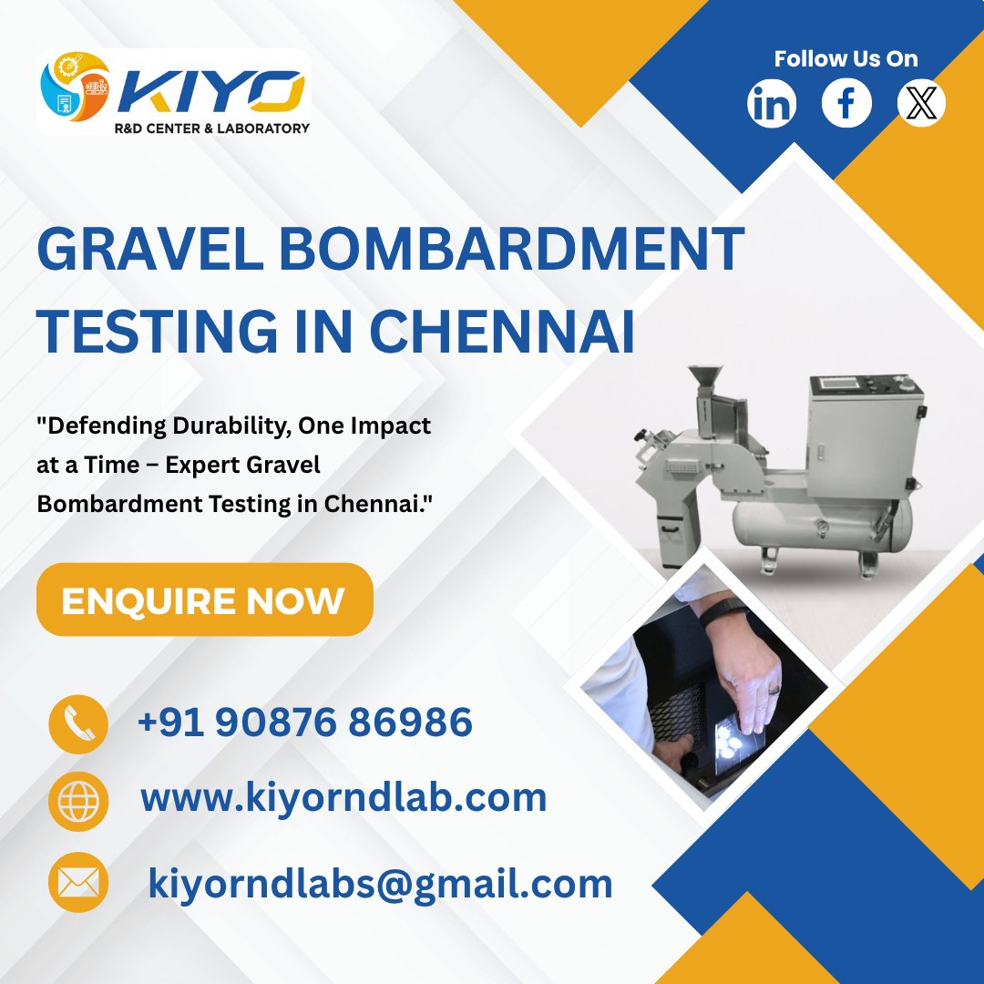 Gravel Bombardment Testing in Chennai