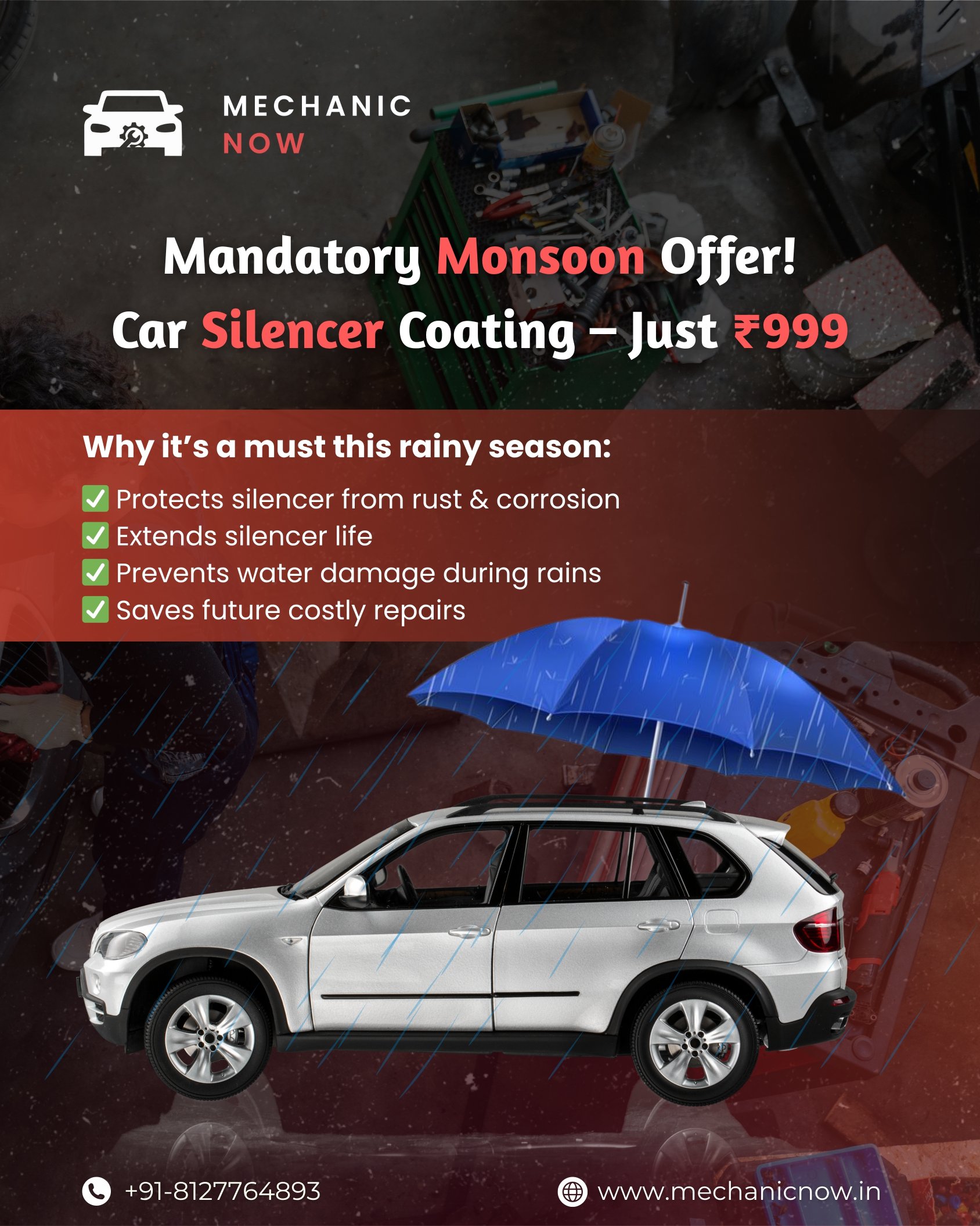 Mechanic Now: Mandatory Monsoon Offer